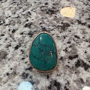 Silpada Retired Large Turquoise Stone Ring maybe a 5 or 5.5
